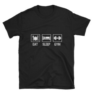 Eat Sleep Gym - Marškinėliai UNISEX